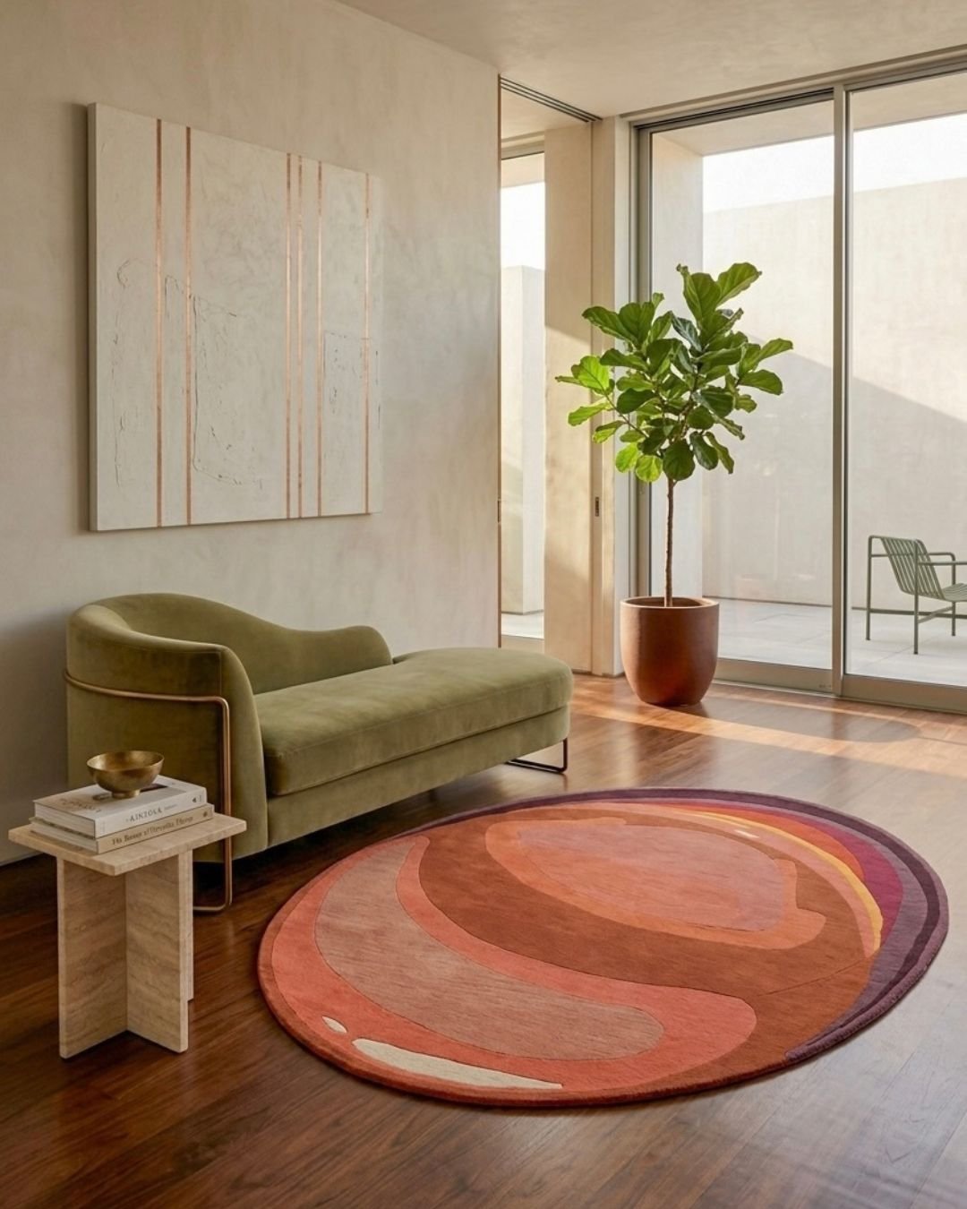 Orange Drop- Hand Tufted - Image 2