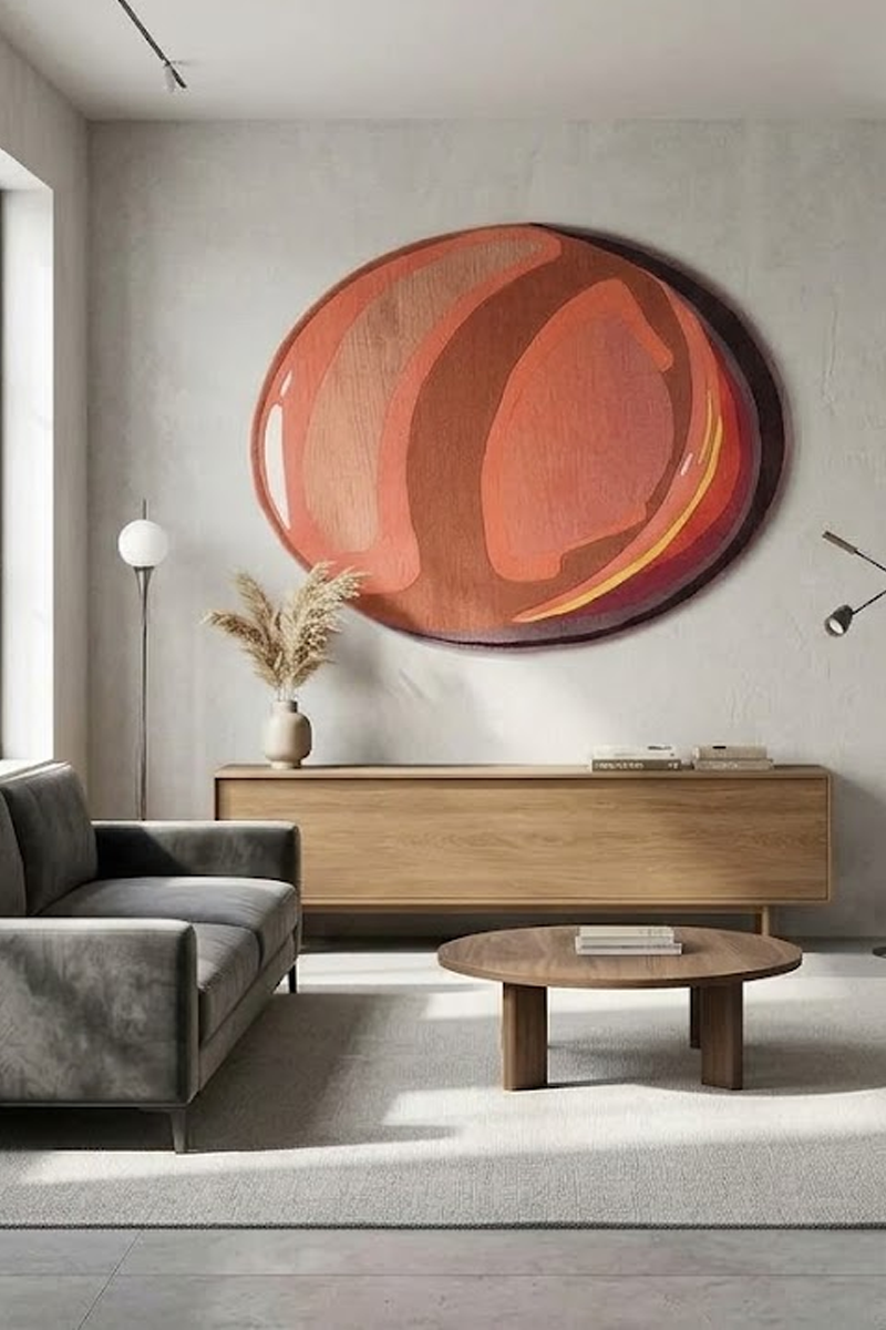 Orange Drop- Hand Tufted - Image 2