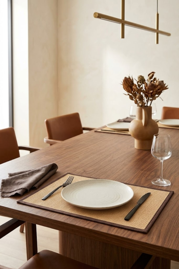 Jute Edge Placemat – Brown